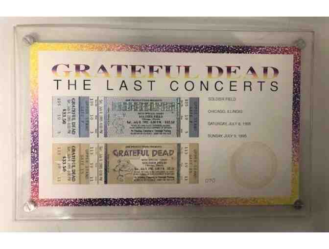 Collectible Grateful Dead Tickets - framed from final show