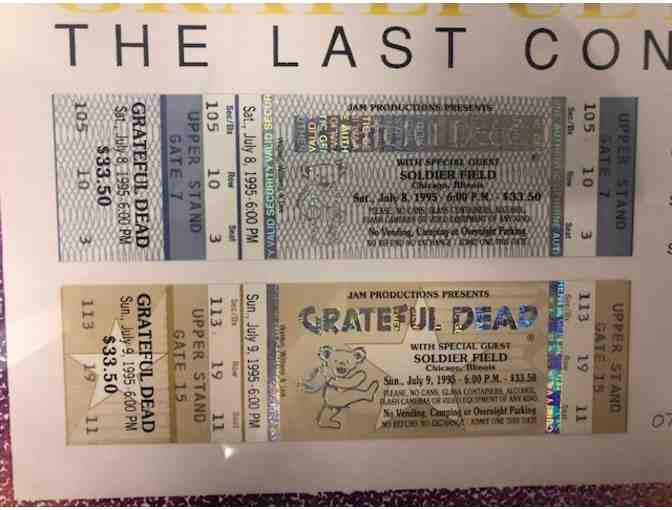 Collectible Grateful Dead Tickets - framed from final show
