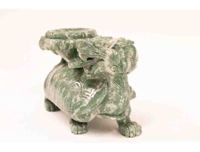 Jade Dragon Turtle Statue