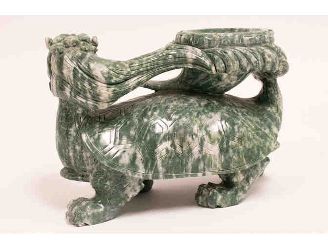 Jade Dragon Turtle Statue