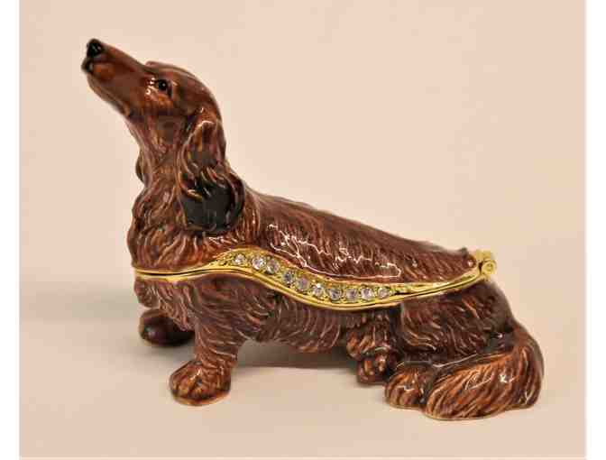 Long-Haired Dachshund Figurine