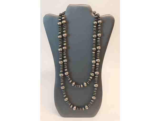 Sterling Silver Beaded Necklace Set