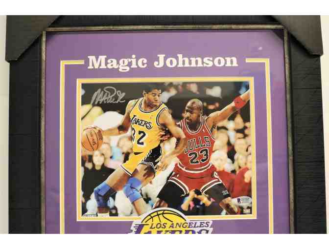 'Magic Johnson' Framed and Signed Memorabilia