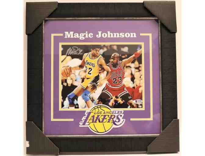 'Magic Johnson' Framed and Signed Memorabilia