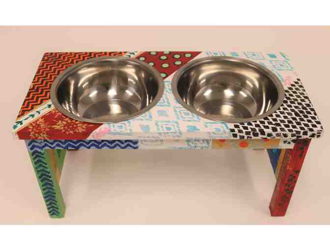 Elevated Dog Food & Water Bowl