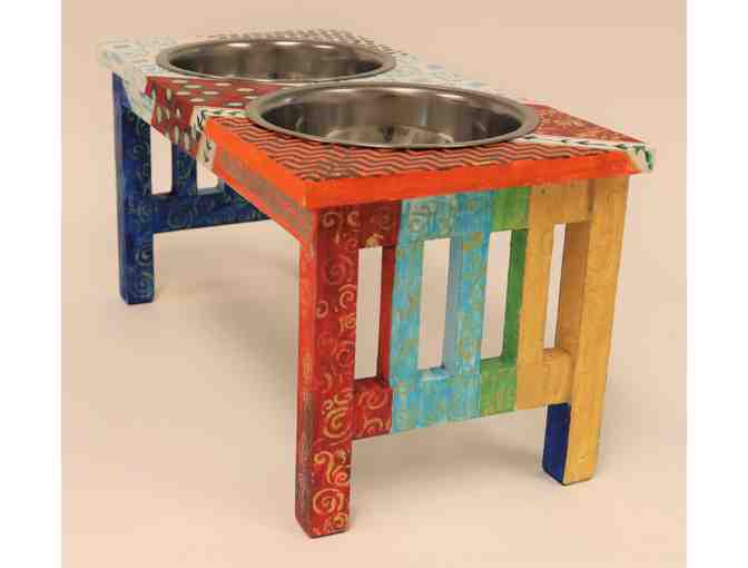 Elevated Dog Food & Water Bowl