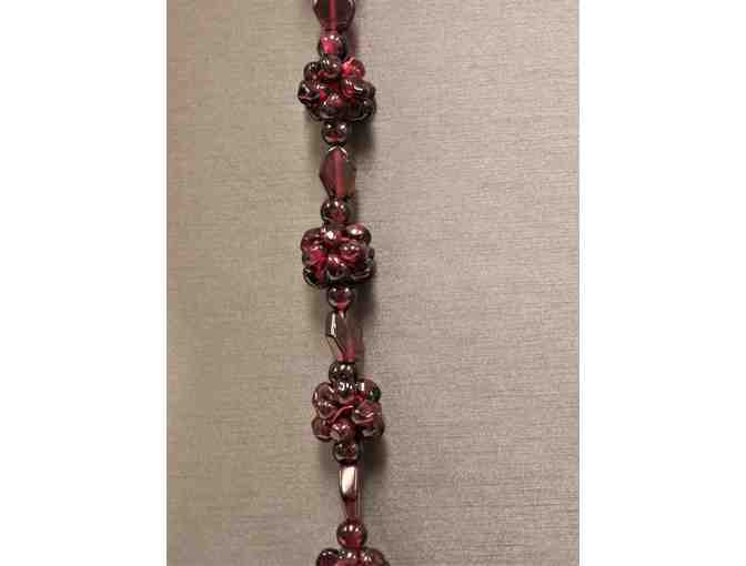 Garnet Cluster Necklace