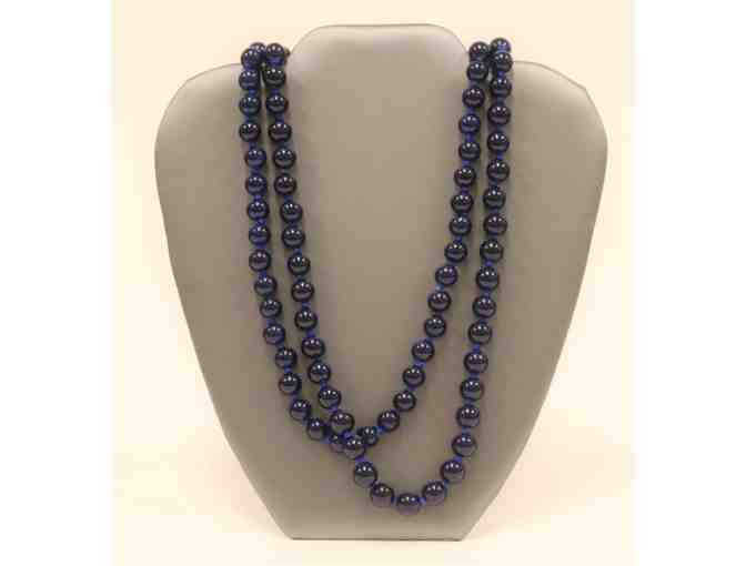 Two Blue Beaded Necklaces
