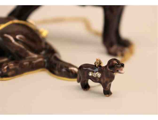 Chocolate Labrador Figurines