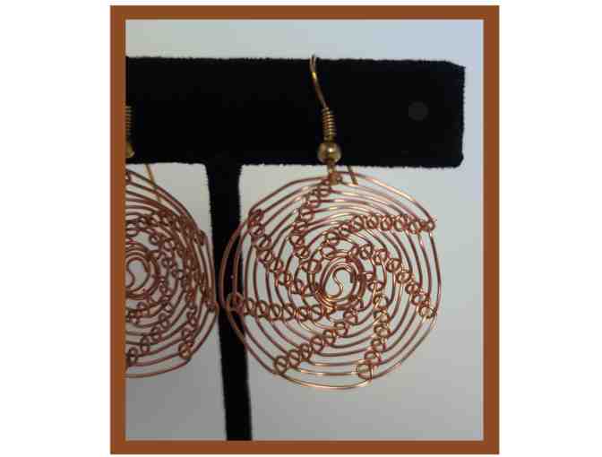 Copper Woven Earrings