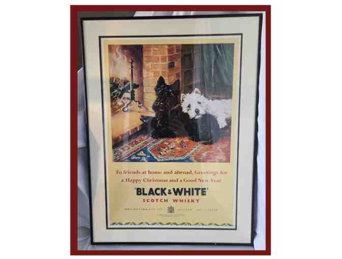 'Black and White' Scotch Whiskey Poster