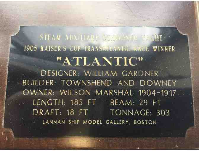 For the Ship Model Lover - 'ATLANTIC' | Steam Auxiliary Schooner | 1904 - 1917