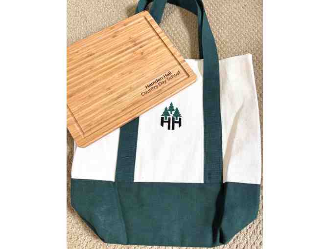 Hamden Hall Branded Cutting and Display Board with Tote and Apron - Photo 1