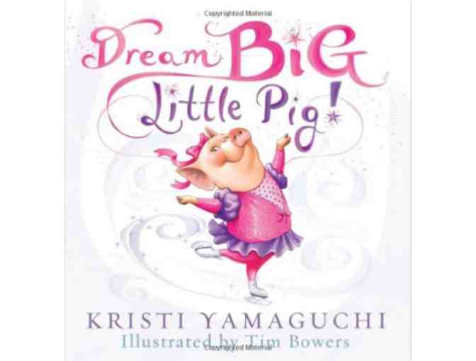 Two Autographed Children's books by Kristi Yamaguchi and Signed Picture