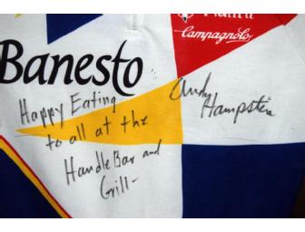 Andy Hampsten  Banesto Jersey & Gloves - Framed & Signed