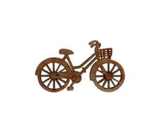 Wooden Bicycle Brooch