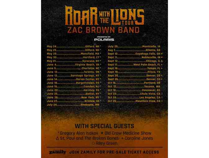 Party like a Rockstar with the Zac Brown Band Experience