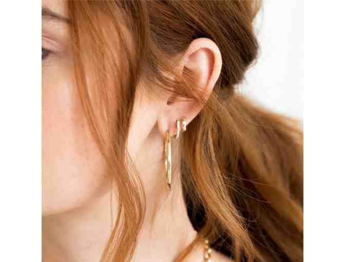 Yearly Co. The Medium Diamond Hoops