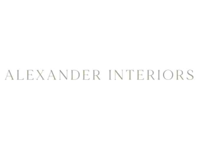 Alexander Interiors Showroom $500 gift card and One Hour In-home Consult