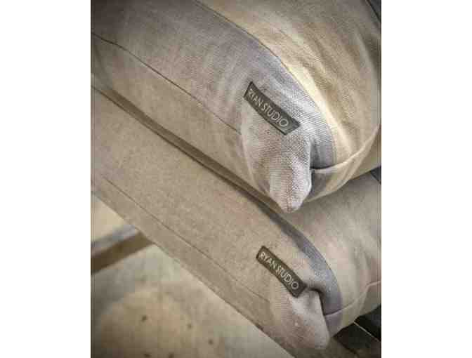 Ryan Studio Slubby Linen Stripe Pillows