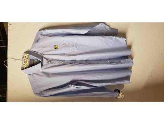 High Quality Rotary Light Blue Long Sleeve Dress Shirt - Photo 1