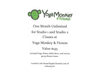 Yoga Monkey & Fitness membership for a month!