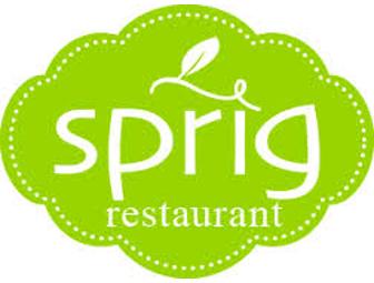 Exclusive Chef's Tasting Dinner for 4 at SPRIG