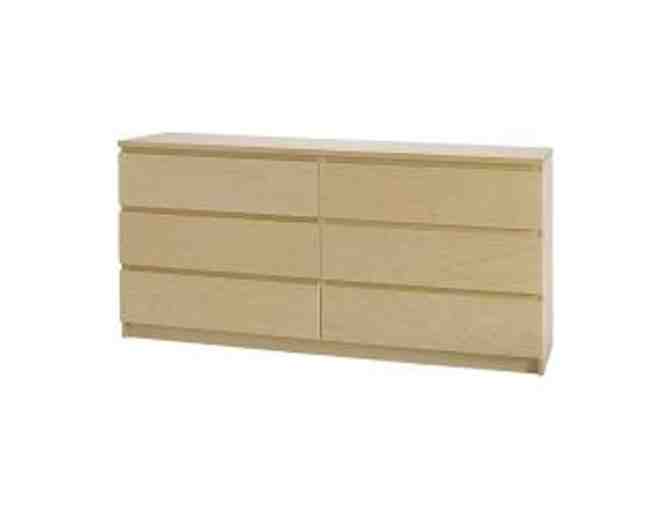 Ikea MALM 6-drawer dresser, birch veneer