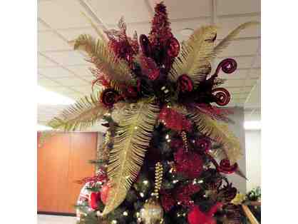 "Royal Christmas" Christmas Tree, Red and Gold, Traditional