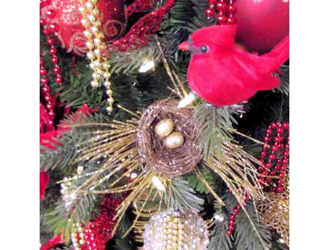 'Royal Christmas' Christmas Tree, Red and Gold, Traditional