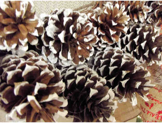 Pinecone Party Christmas Wreath