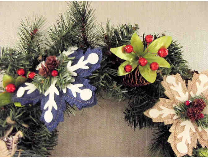 Snowbirds & Snowflakes Christmas Wreath
