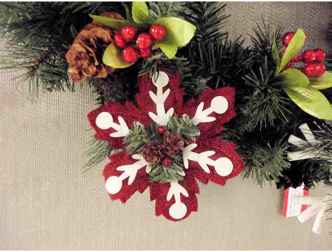 Snowbirds & Snowflakes Christmas Wreath
