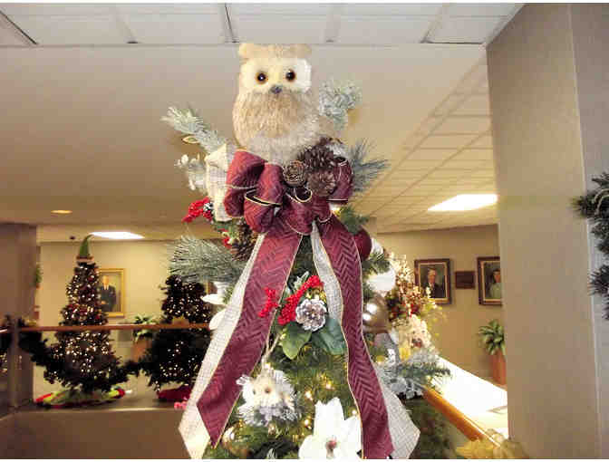 'Westwood' Land Christmas Tree, Rustic Owl-Themed Full Size Tree!
