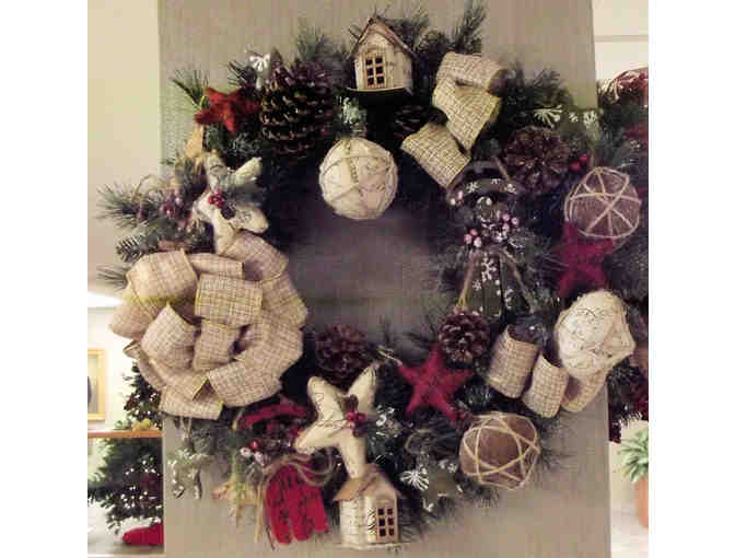 Country Home for the Holidays Christmas Wreath