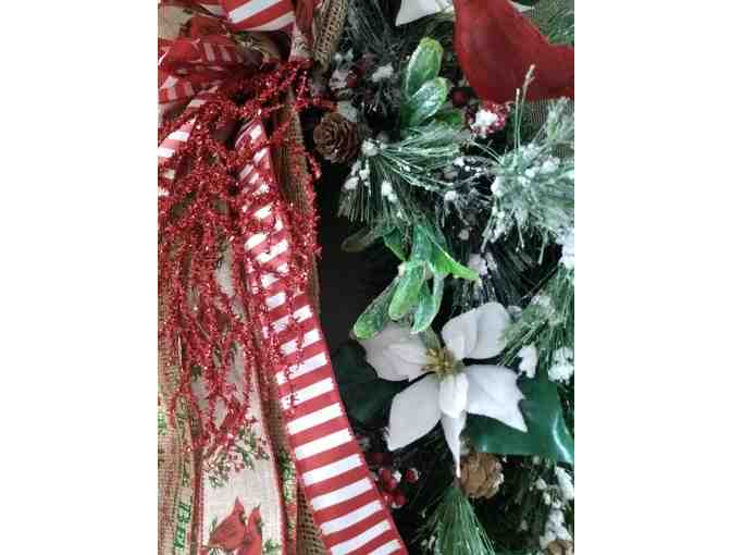 Cardinal Splendor Christmas Wreath