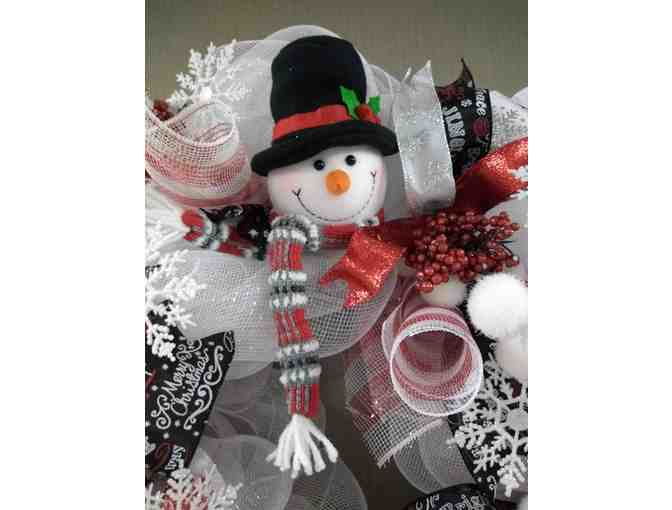 Frosty McSnowflakes Christmas Wreath