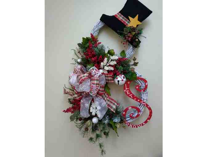 Let It Snow Frosty Christmas Wreath