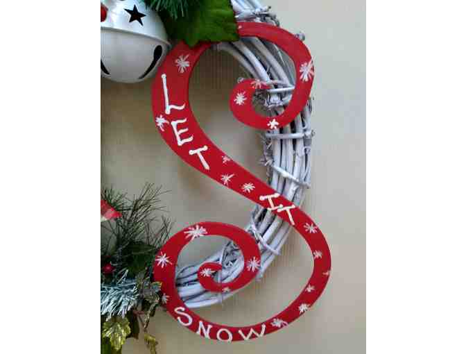 Let It Snow Frosty Christmas Wreath
