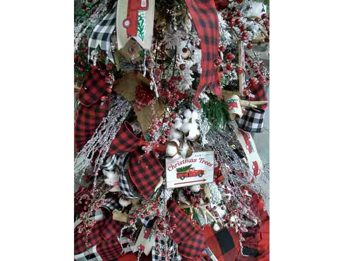 Country Christmas, Plaid and Snow Skinny Christmas Tree - Photo 5