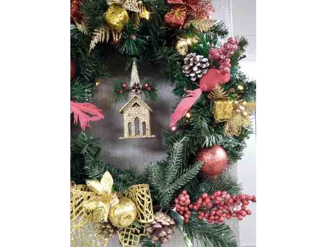 Church Bells A-Ringin' Christmas Wreath - Photo 3