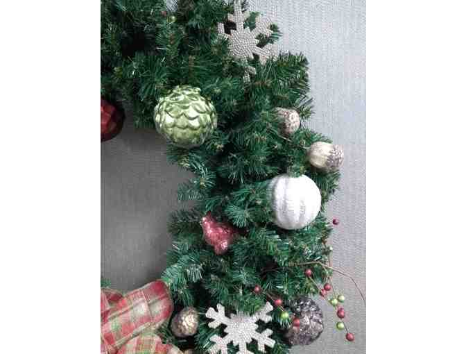 Season's Greetings Christmas Wreath
