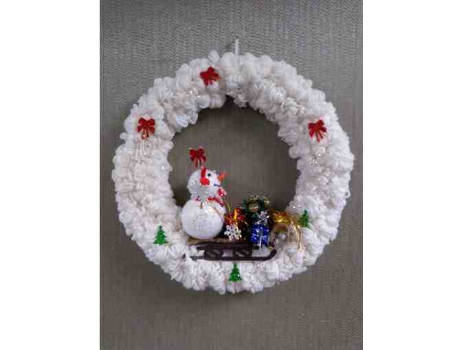 Reasons for the Season, Set of Four Yarn Christmas Wreaths!