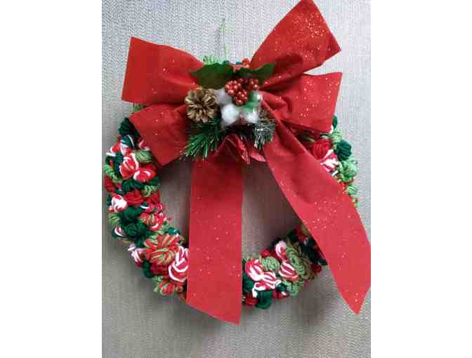 Reasons for the Season, Set of Four Yarn Christmas Wreaths!