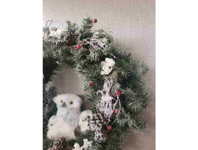 A Hoot of a Christmas, Owl Themed Christmas Wreath