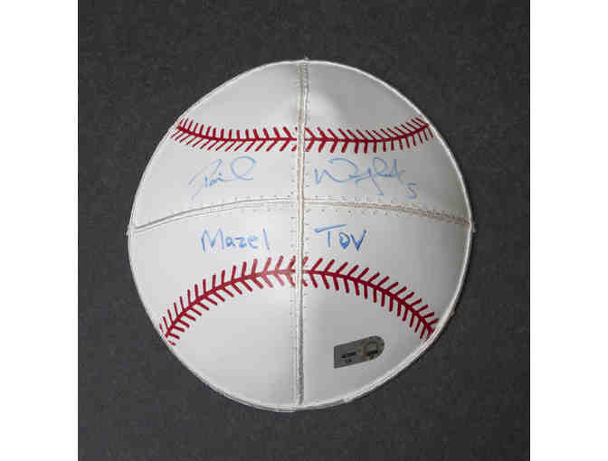 David Wright  Signed baseball in a custom framed case  & a signed baseball Yamaka