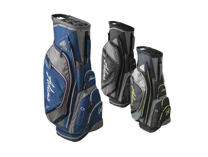 Foursome at the Philip J. Rotella Memorial Golf Course + Adams Cart Bag