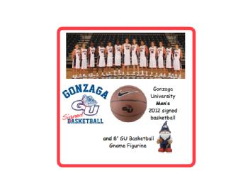 Gonzaga University  Men's 2012 Signed Basketball (National)