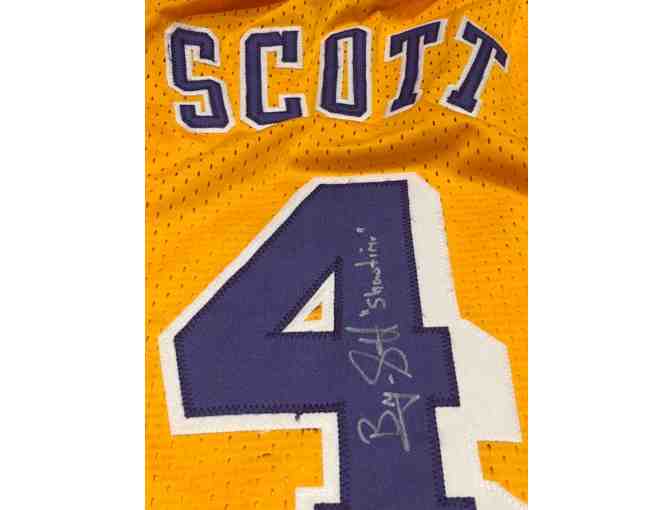 Lakers: Byron Scott Autographed Lakers Jersey