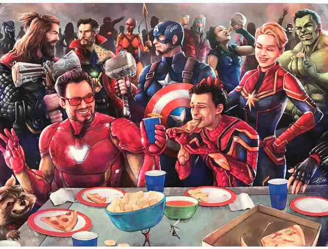 Avengers Endgame After Party |  Signed Art Print by Artist JP Perez